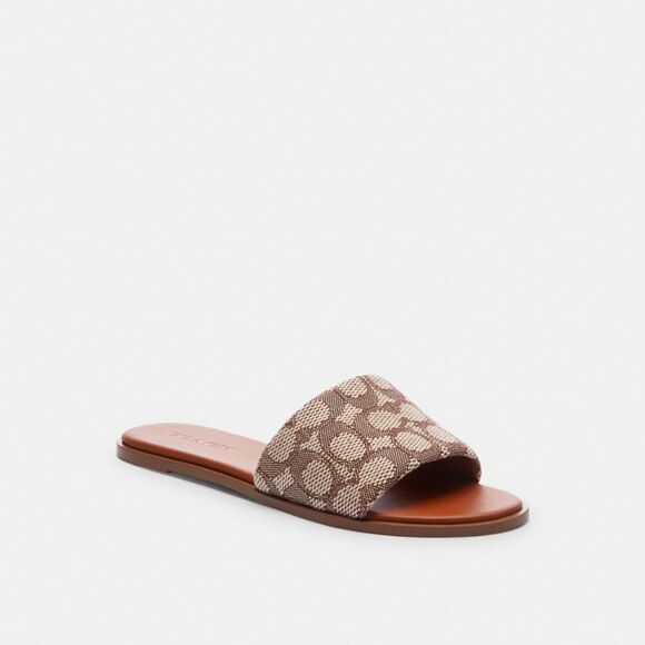 Coach Shoes - Coach Holly Sandal In Signature Textile Jacquard Size 8.5